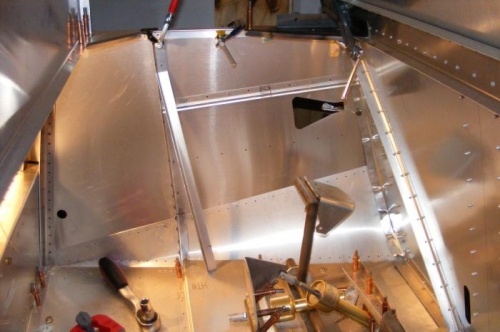 Starting to install the braces.