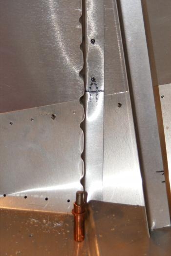 Bending L angles to match the curvature.