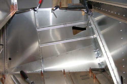 Almost all the braces installed.