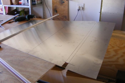 Doing the cut outs on the baggage shelf