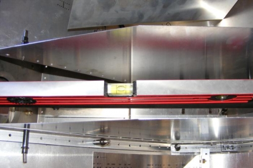 Levelling of torque tube.