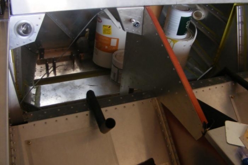 An idea of how the cockpit foot well will look.