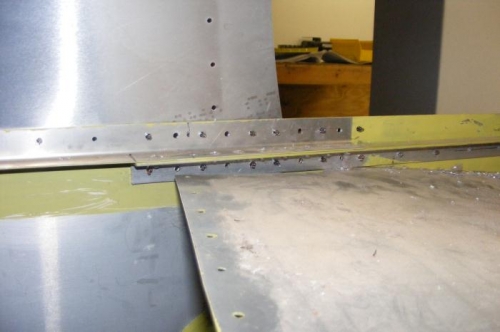 Interior view of splice.