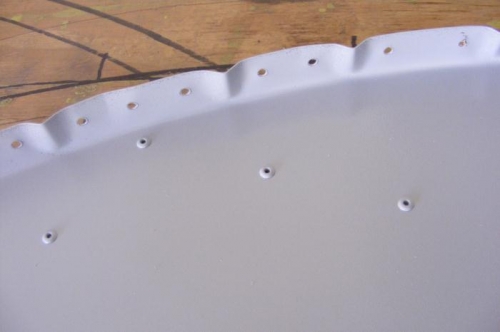 Close up of the finish