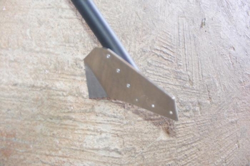 Close up of canopy rail attachment