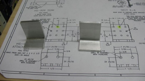 Fabricated HS-908 angles