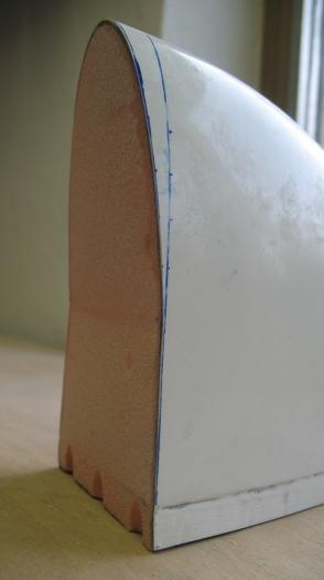 Foam inset glued into HS tip