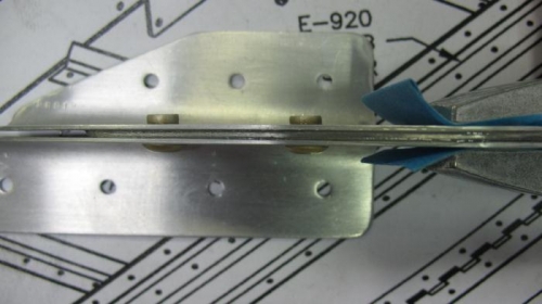 Closeup of the trim tab horn.