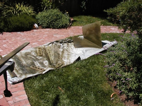 Parts in back yard for prime