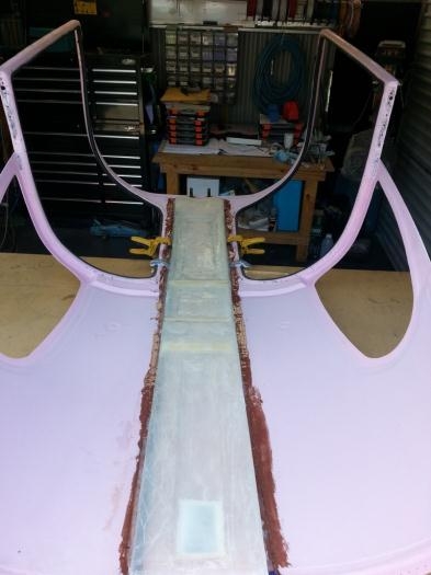 Fiberglass released from mold