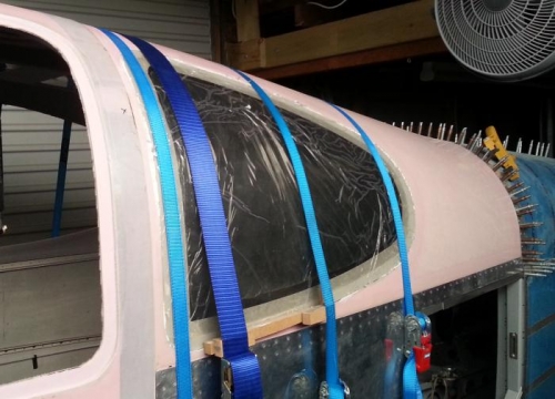 Cut and fit left rear...