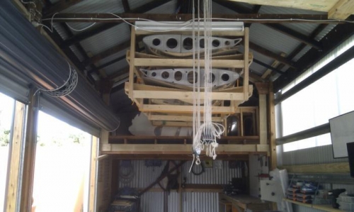 Wings and Fuselage up and out of the way.