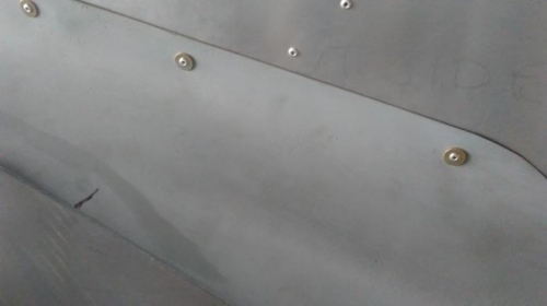 Closeup of rivets