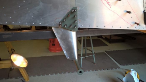 Riveted step fairing and step