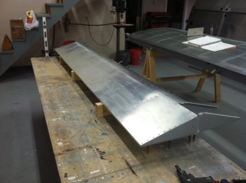 Aileron Riveted except for Horn