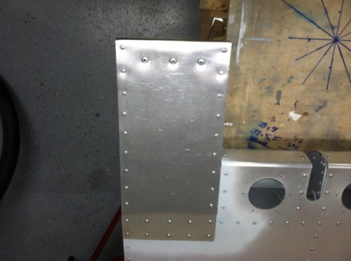 Rivets holding Counterweight