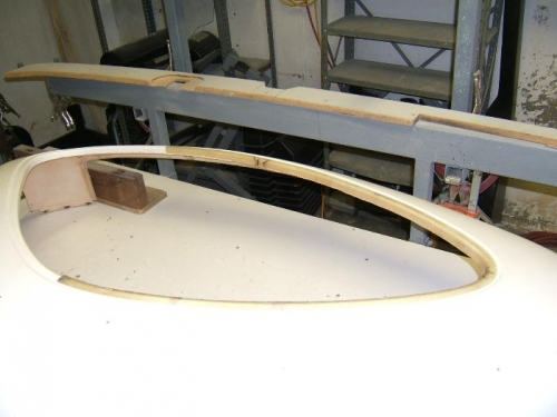 Door frame on cabin half