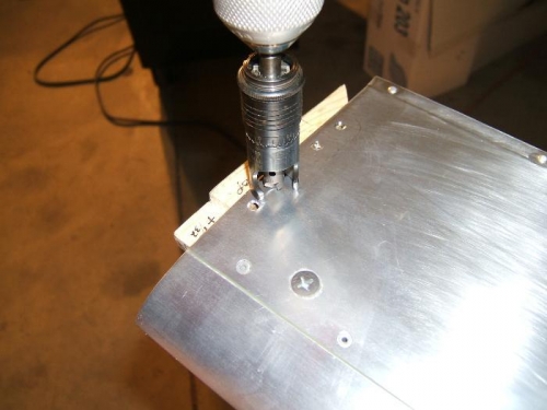 Counter sinking with the micro stop