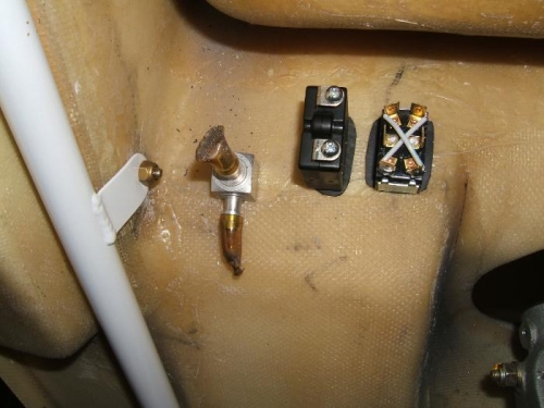 Clutch switch, breaker and fuel valve