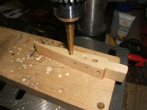 Drilling the third plug vent hole