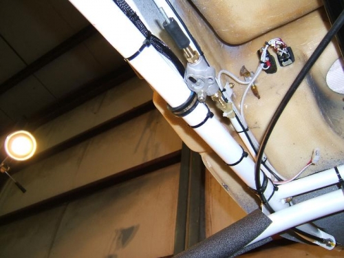 Wires secured ready to plug into the gauge