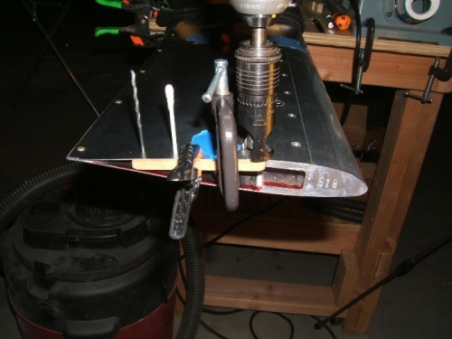 Counter sinking the screw holes