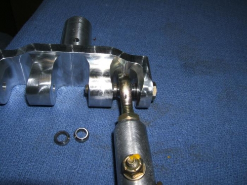 Fitting the rod end taper washers