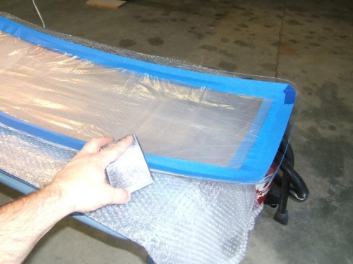 Foam sanding block makes nice rounded edge