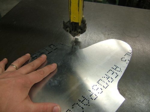 Cutting out the inst. panel