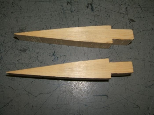 Blade plugs rough cut