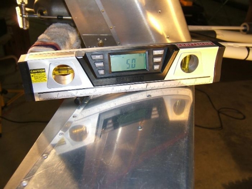 Setting horizontal stab incidence