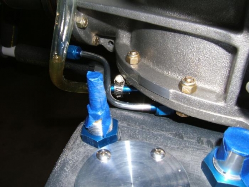 Tight fit for trans oil lines