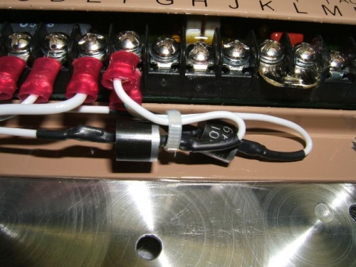 Diodes in main and aux power lines