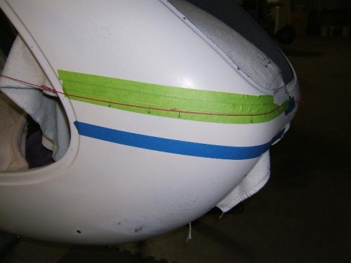 Paint break lines marked