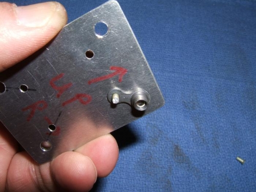 Adding nut plates to the backer plate