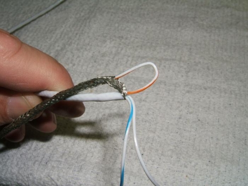 Extracting wires through shielding