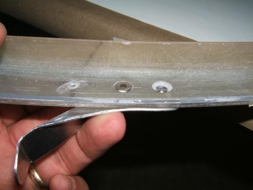 Installing lower hinge