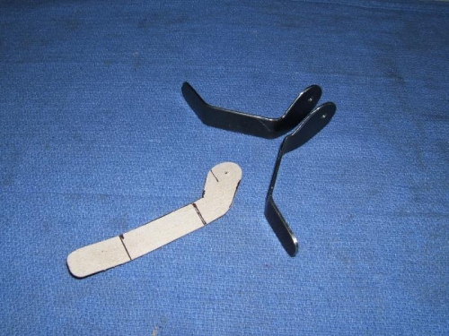 The two steel straps ready for fitting