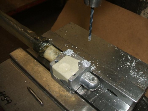 Drilled holes for mounting screws