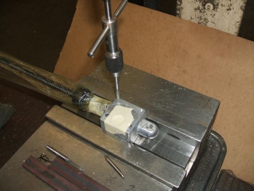 Tapped for 3mm cap screws