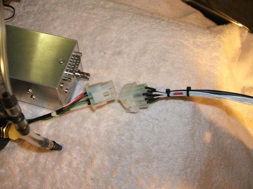 Double checking the wires are in the right holes