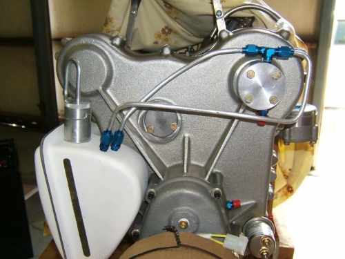 Scavenger pump return lines