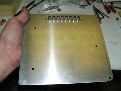 Filter strip holes drilled