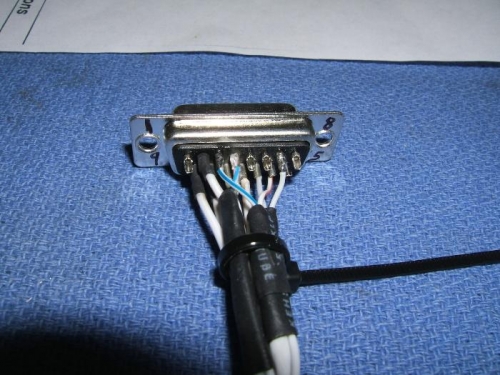 Soldering wires to the radio plug