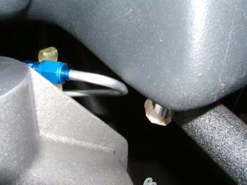 Oil line won't clear tank