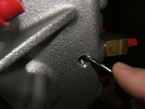 Cleaning out the teflon tape