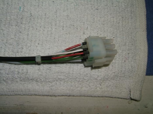 Completed connector (panel side)