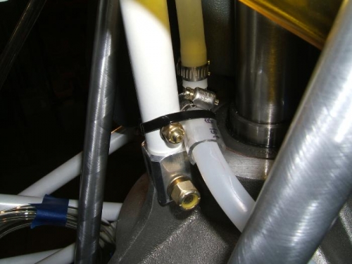 Vent secured to lift strut