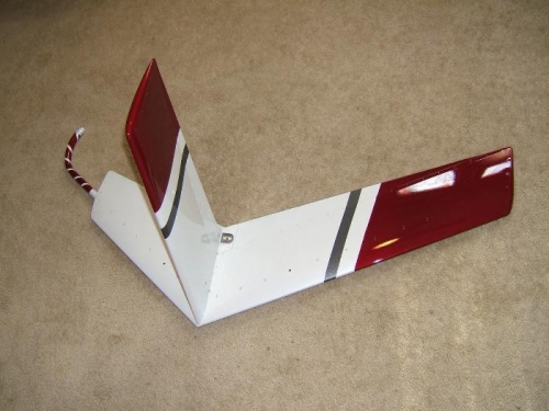 Tail fins back from the painter