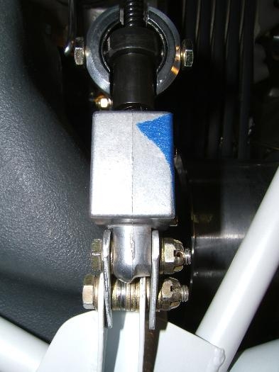 Extension and offset for clutch actuator